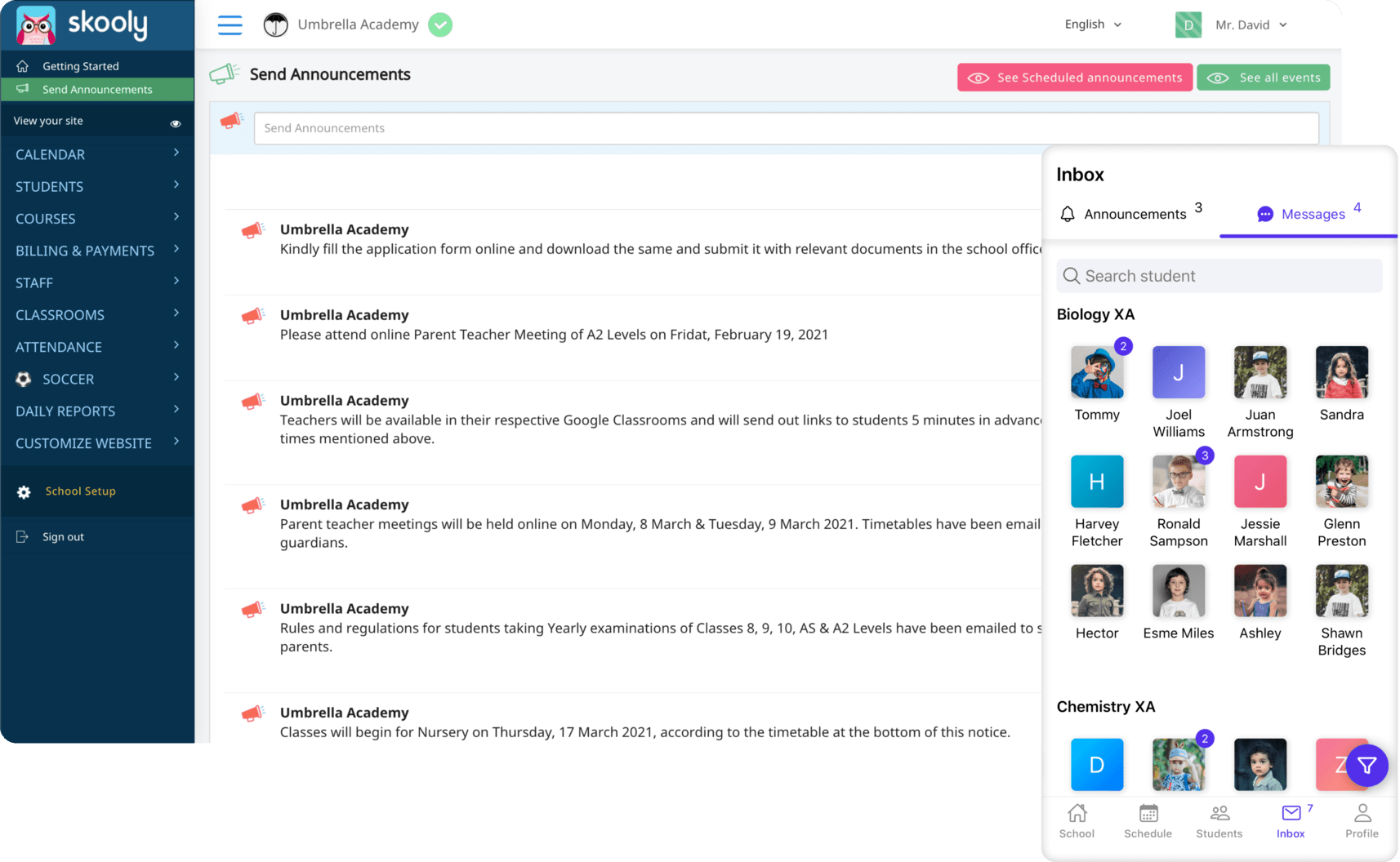 School Communication App & Software - <span class='notranslate'>Skooly | Try for Free