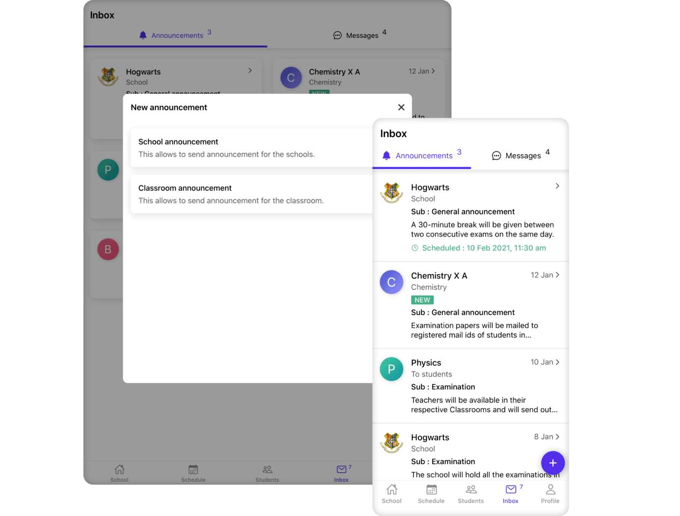 SCHOOL, GROUP COMMUNICATION